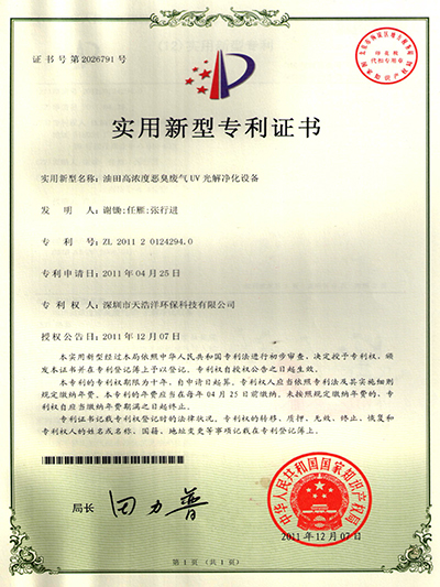 油田高浓度恶臭ky(中国)实用新型专利